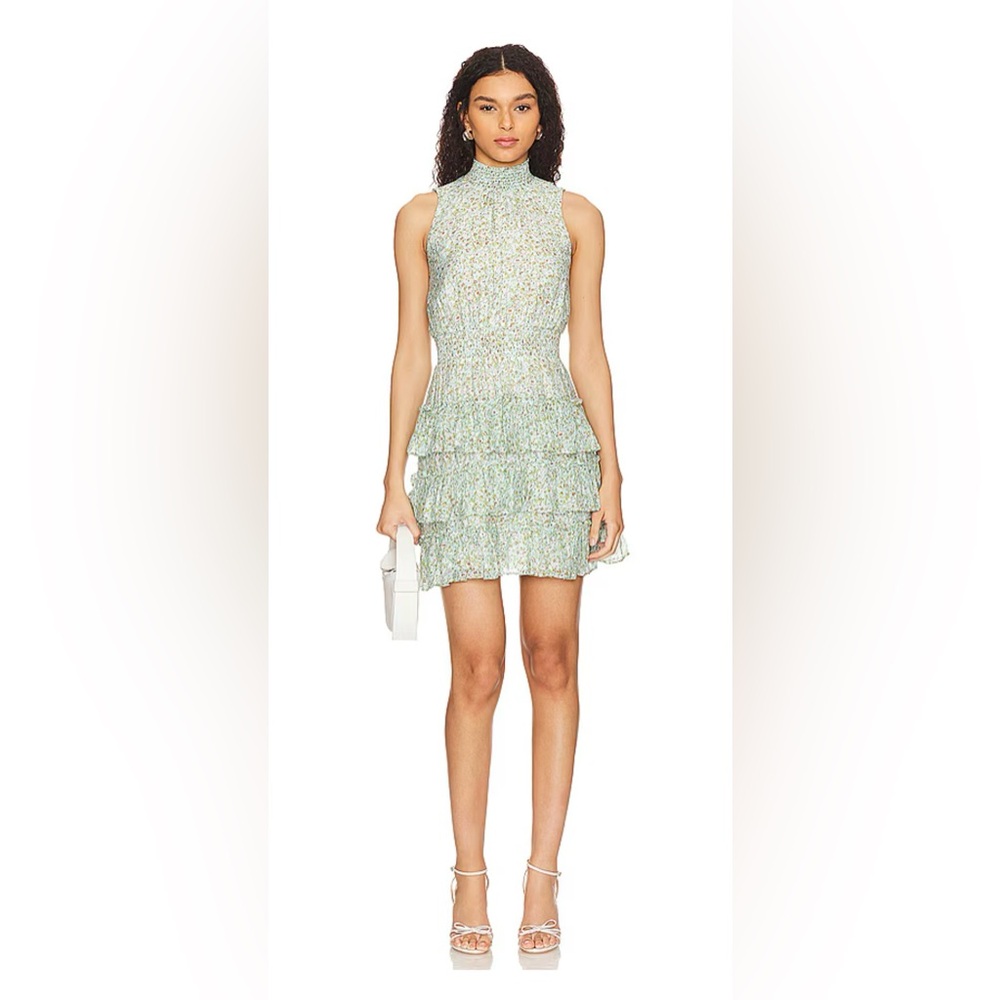 1.State Smocked Neck Dress. Size S